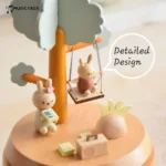 جعبه موسیقی چوبی خرگوش